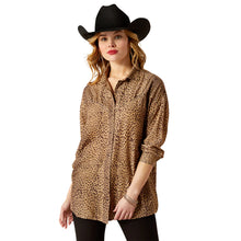 Load image into Gallery viewer, Ariat Womens Relaxed Leopard Long Sleeve Shirt