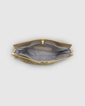 Load image into Gallery viewer, Louenhide Fern Raffia Clutch