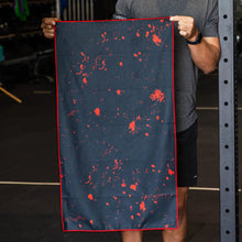Load image into Gallery viewer, Cheeky Winx Gym Towel - Red Paint Splatter