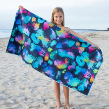 Load image into Gallery viewer, Cheeky Winx Kids Beach Towel - Neon Splatter