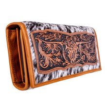 Load image into Gallery viewer, Ladies Purse - Cowhide Hair-On Leather Clutch