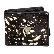 Load image into Gallery viewer, Longhorn Hair On Leather Bi-Fold Wallet