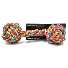 Load image into Gallery viewer, Scream Rope Fist Dumbell Dog Toy