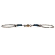 Load image into Gallery viewer, Blue Alloy Training Snaffle With Roller Mouth