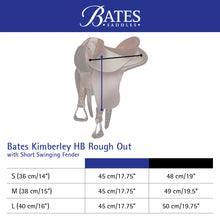 Load image into Gallery viewer, Bates Kimberley HB Rough Out Stock Saddle