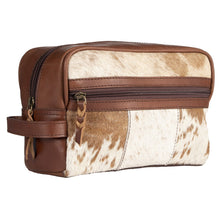 Load image into Gallery viewer, Fort Worth Cowhide Leather Toiletry Bag