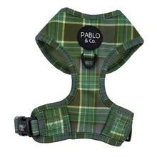 Load image into Gallery viewer, Pablo & Co Green Plaid Adjustable Harness