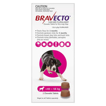 Load image into Gallery viewer, Bravecto Flea & Tick Chew - X Large 40kg - 56kg