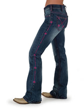 Load image into Gallery viewer, Cowgirl Tuff Womens Pink Arrows Jeans