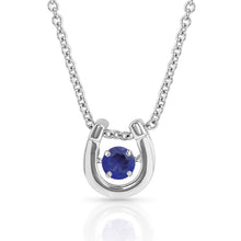 Load image into Gallery viewer, Montana Silversmiths Dancing Birthstone Horseshoe Necklace