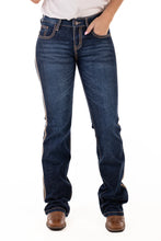 Load image into Gallery viewer, Hitchley & Harrow Comfort Cut High Rise Richmond Beige Stitch Jeans