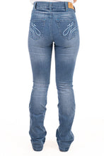 Load image into Gallery viewer, Hitchley & Harrow Ultra High Rise Jacksonville Baby Blue Stitch Jeans
