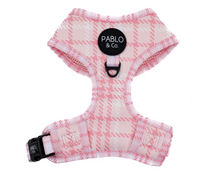Load image into Gallery viewer, Pablo & Co Pink Houndstooth Adjustable Harness