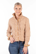 Load image into Gallery viewer, Hitchley & Harrow Fitted Mustard Check Shirt