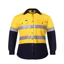 Load image into Gallery viewer, Ritemate Kids 2 Tone Long Sleeve Workshirt