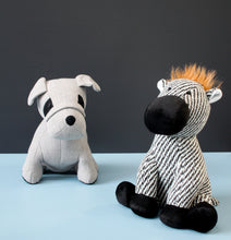 Load image into Gallery viewer, Scruffy Zebra Doorstop