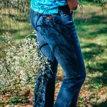 Load image into Gallery viewer, Hitchley & Harrow Dress Trouser Texan Dark Denim With Dark Stitch Jeans