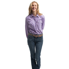 Load image into Gallery viewer, Just Country Womens Georgie Half Button Printed Workshirt