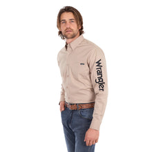Load image into Gallery viewer, Wrangler Mens Flex Logo Long Sleeve Shirt