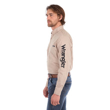 Load image into Gallery viewer, Wrangler Mens Flex Logo Long Sleeve Shirt