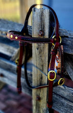 Load image into Gallery viewer, Toprail Equine Leather Show Bridle