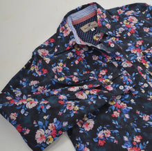 Load image into Gallery viewer, Bullrush Posie Navy Shirt