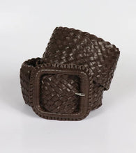 Load image into Gallery viewer, Hitchley & Harrow Plaited Belt With Square Buckle