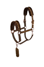 Load image into Gallery viewer, Horze Glarus Faux Fur Halter & Lead Set