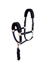 Load image into Gallery viewer, Horze Glarus Faux Fur Halter & Lead Set