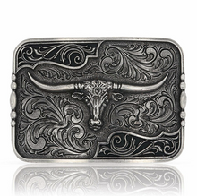 Load image into Gallery viewer, Montana Attitude Longhorn Buckle