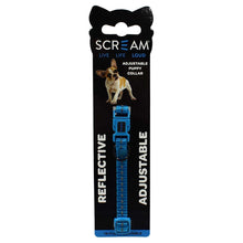 Load image into Gallery viewer, Scream Reflective Adjustable Puppy Collar 1cm x 19-31cm