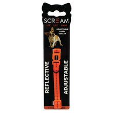 Load image into Gallery viewer, Scream Reflective Adjustable Puppy Collar 1cm x 19-31cm