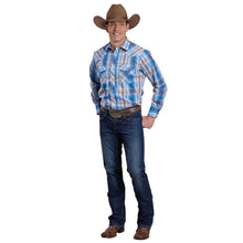 Load image into Gallery viewer, Roper Mens Karman Classic 55/45 Collection Plaid Long Sleeve Shirt
