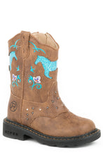 Load image into Gallery viewer, Roper Toddler Horse Flower Light Up Boots
