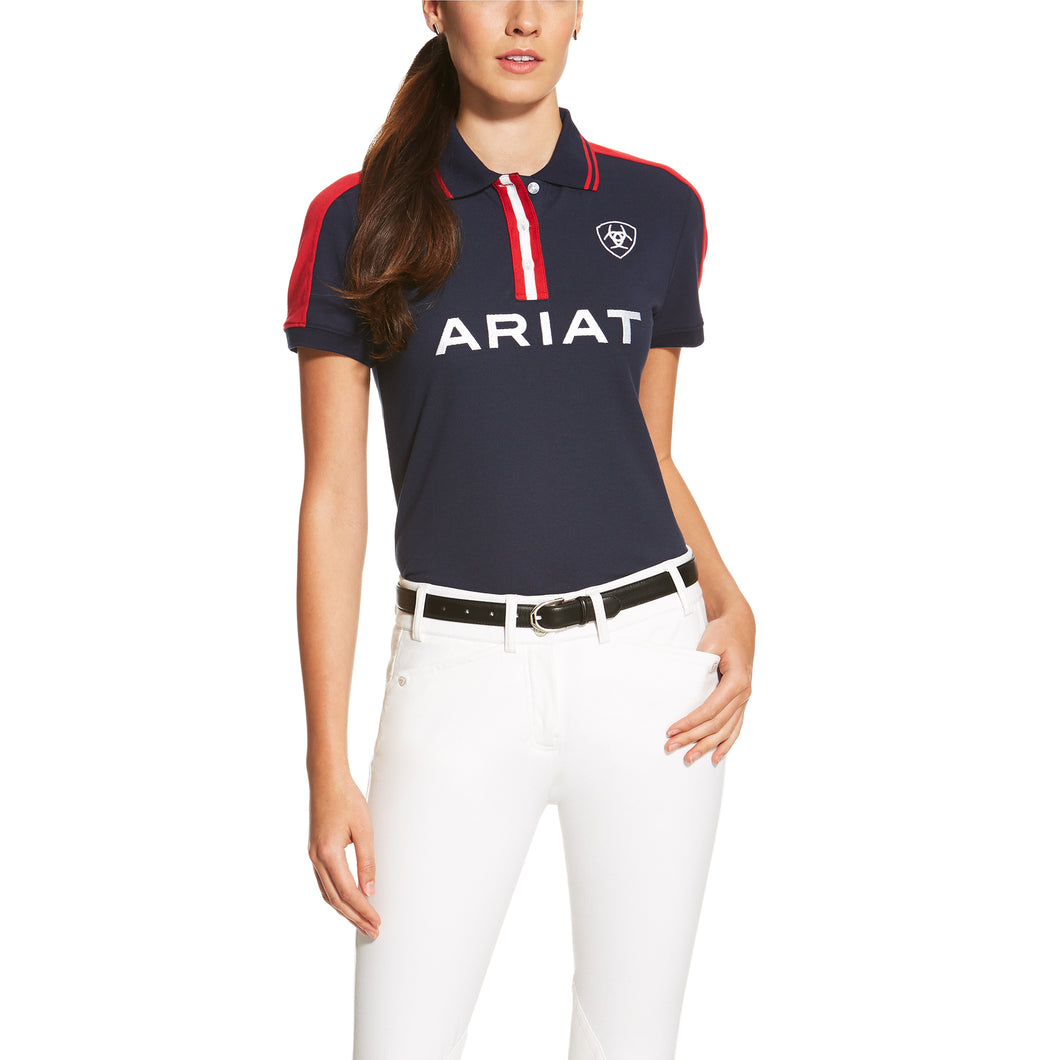 Ariat Womens New Team Short Sleeve Polo 2.0