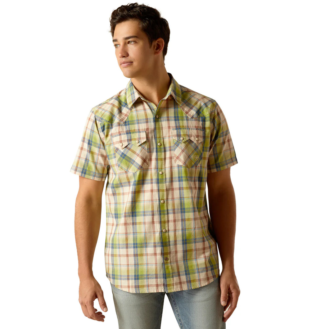 Ariat Mens Hinston Retro Snap Short Sleeve Shirt