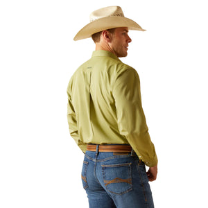 Ariat Mens Wrinkle Free Solid Pinpoint Oxford Long Sleeve Shirt