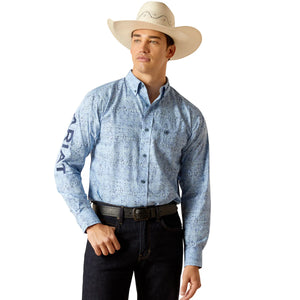 Ariat Mens Pro Team Vaughn Fitted Long Sleeve Shirt
