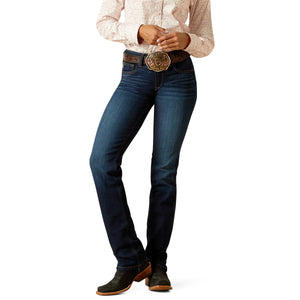 Ariat Womens Mid Rise Straight Leg Romana Pennsylvania Jeans
