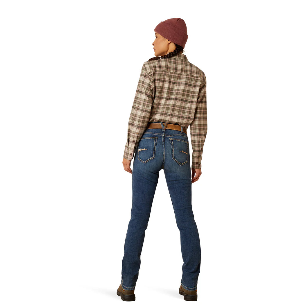 Ariat Womens Rebar HIGH rise RIVETER straight jeans