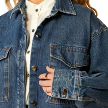Load image into Gallery viewer, Ariat Womens denim shirt jacket
