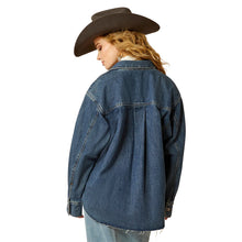 Load image into Gallery viewer, Ariat Womens denim shirt jacket
