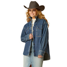 Load image into Gallery viewer, Ariat Womens denim shirt jacket
