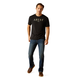 Ariat Mens B&W Logo Short Sleeve Tee