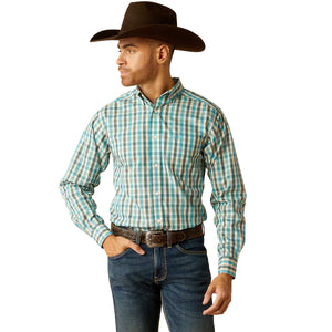 Ariat Mens Wrinkle Free Gordie fitted long sleeve shirt