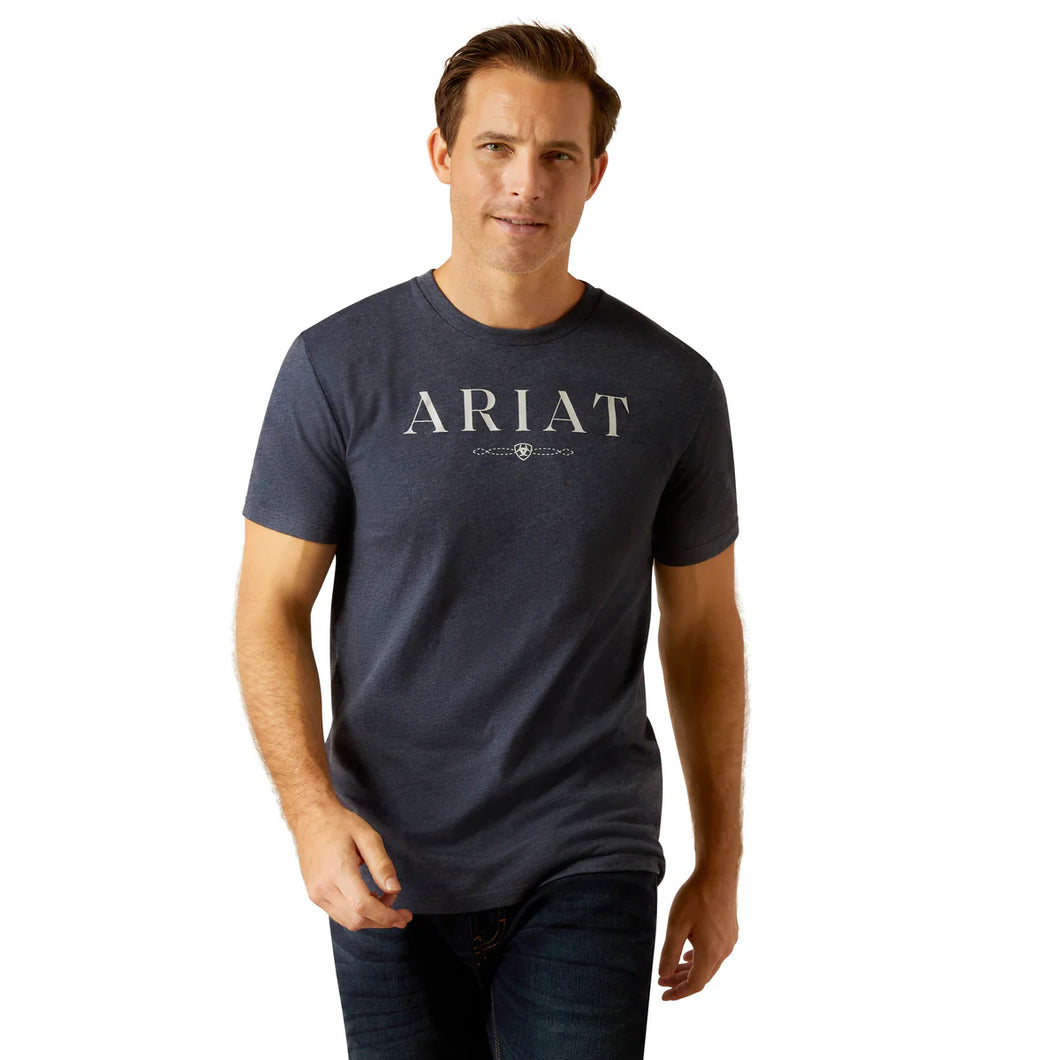 Ariat Mens B&W Logo Short Sleeve Tee