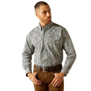 Ariat Mens Rocky snap long sleeve shirt