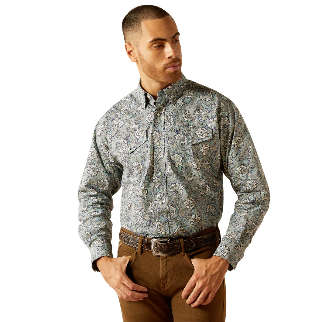 Ariat Mens Rocky snap long sleeve shirt