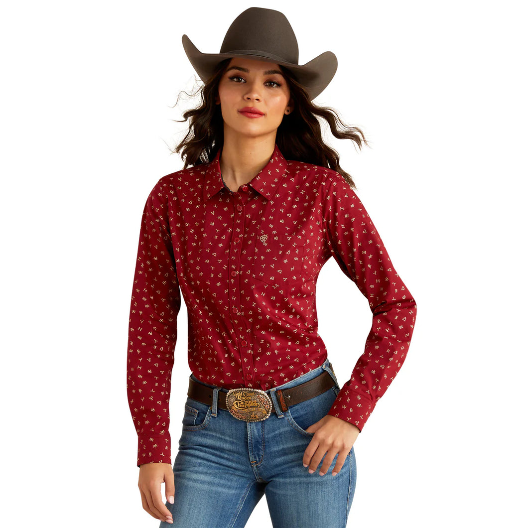 Ariat Womens KIRBY stretch long sleeve shirt