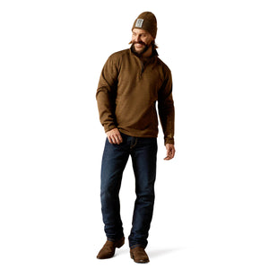Ariat Mens Caldwell logo 1/4 zip sweater